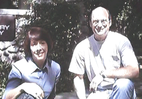 McCarren and Fine in front of The Planetary Society Headquarters